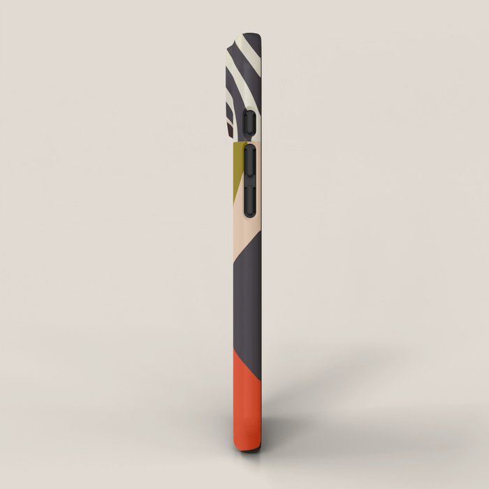mid century bauhaus geometric large 3 iPhone Case Gallery Image 2