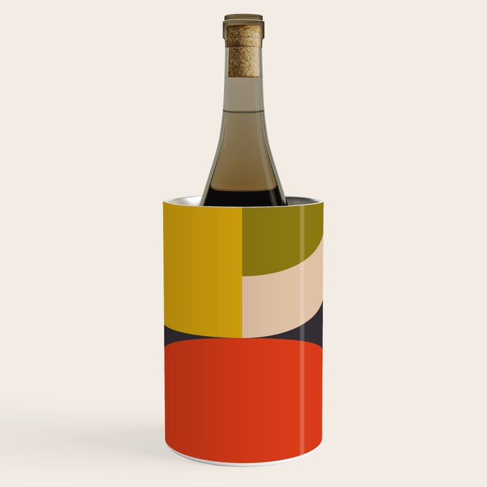 mid century bauhaus geometric large 3 Wine Chiller Gallery Image 1