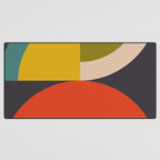 mid century bauhaus geometric large 3 Desk Mat Gallery Image 3
