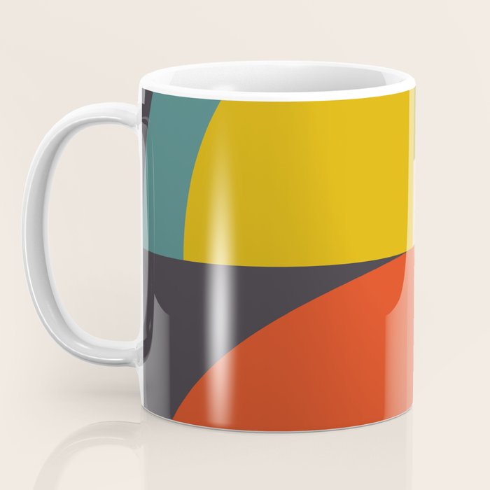 mid century bauhaus geometric large 3 Coffee Mug Gallery Image 3