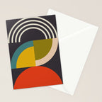 mid century bauhaus geometric large 3 Stationery Card Gallery Image 2