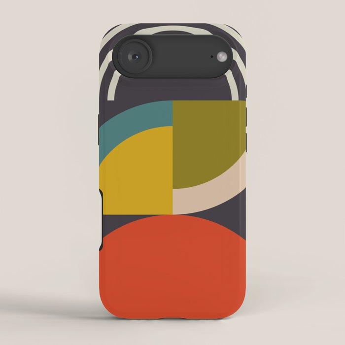 mid century bauhaus geometric large 3 iPhone Case Gallery Image 2