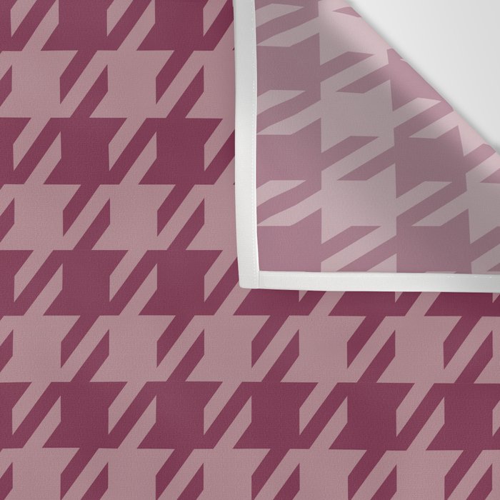 Houndstooth Ripe Mauve Wall Tapestry Gallery Image 3