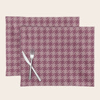Houndstooth Ripe Mauve Placemat Gallery Image 1