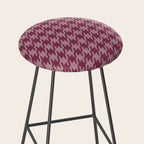 Houndstooth Ripe Mauve Stool Gallery Image 2