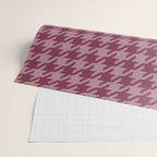 Houndstooth Ripe Mauve Wrapping Paper Gallery Image 2