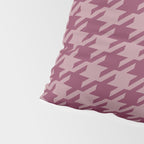 Houndstooth Ripe Mauve Pillow Sham Gallery Image 4