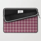 Houndstooth Ripe Mauve Laptop Sleeve Gallery Image 2