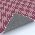 Houndstooth Ripe Mauve Rug Gallery Image 4