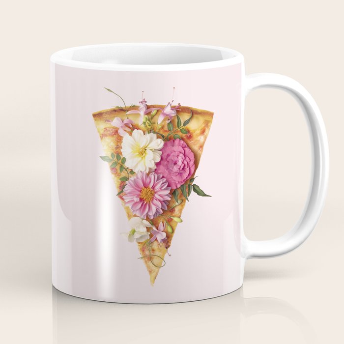 FLORAL PIZZA Coffee Mug Gallery Image 1