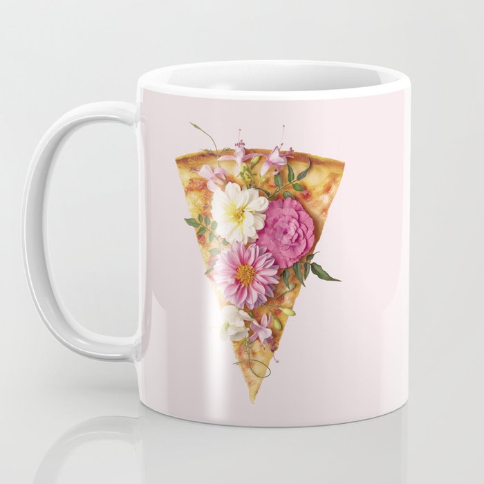 FLORAL PIZZA Coffee Mug Gallery Image 3