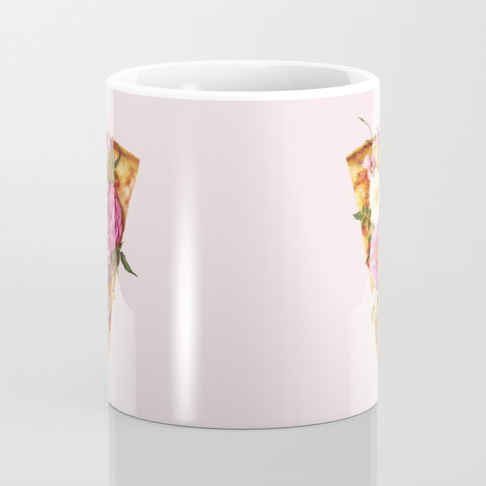 FLORAL PIZZA Coffee Mug Gallery Image 4