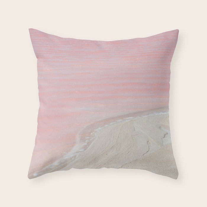 Pink Ocean in Yucatan, Mexico Throw Pillow Gallery Image 6