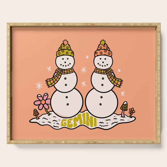 Gemini Snowman Serving Tray Gallery Image 1