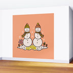Gemini Snowman Wall Mural Gallery Image 2