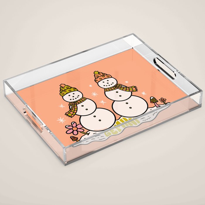 Gemini Snowman Acrylic Tray Gallery Image 1