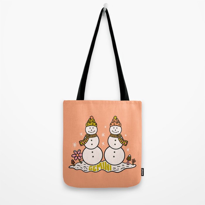 Gemini Snowman Tote Bag Gallery Image 2