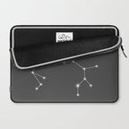 Sagittarius Zodiac Star Constellation Line Art Grey Laptop Sleeve Gallery Image 2