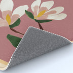 Pink Magnolia Flowers Rug Gallery Image 4