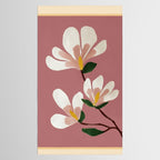 Pink Magnolia Flowers Tablecloth Gallery Image 2