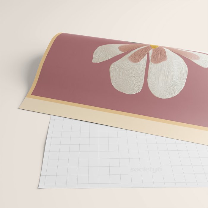 Pink Magnolia Flowers Wrapping Paper Gallery Image 2
