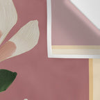 Pink Magnolia Flowers Wall Tapestry Gallery Image 3