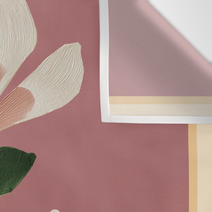 Pink Magnolia Flowers Wall Tapestry Gallery Image 3