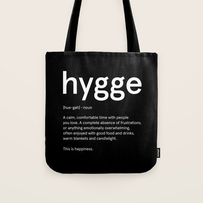 Hygge: Black Edition Tote Bag Gallery Image 1