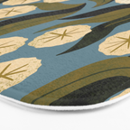 Blue Floral Bath Mat Gallery Image 3