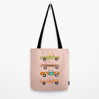Retro Roads - Pink Palette Tote Bag Gallery Image 2