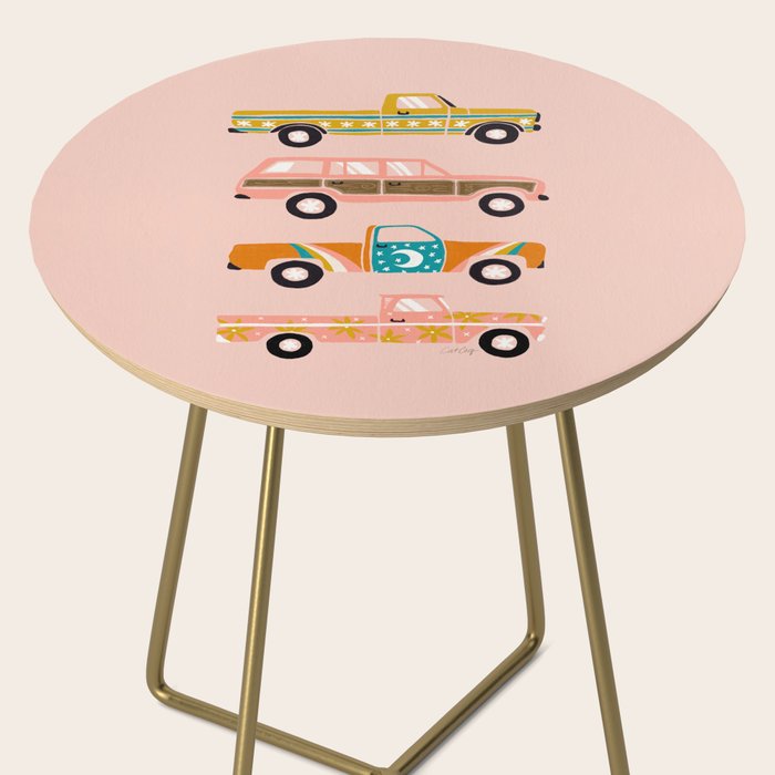 Retro Roads - Pink Palette Side Table Gallery Image 2