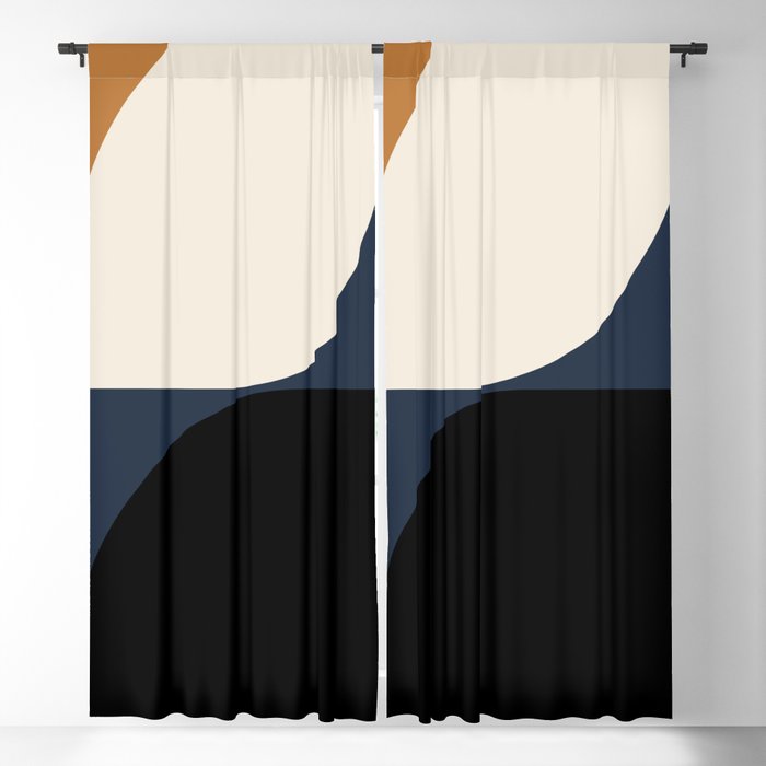 Almond Abstract II Window Curtain Gallery Image 1