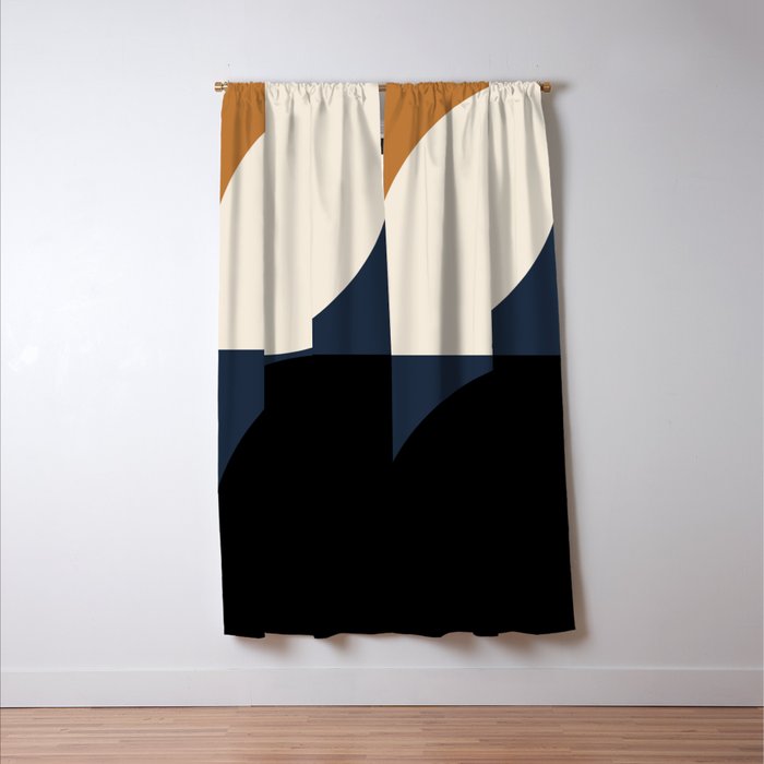 Almond Abstract II Window Curtain Gallery Image 3