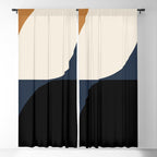 Almond Abstract II Window Curtain Gallery Image 5
