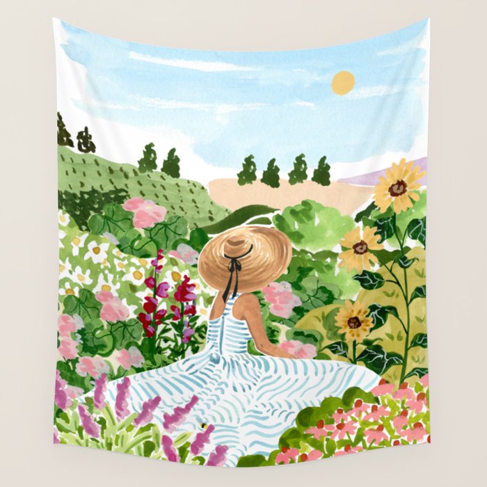 Garden Daydream  Wall Tapestry Gallery Image 4