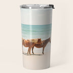 Summer Beach Horses Travel Mug Gallery Image 2