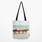 Summer Beach Horses Tote Bag Gallery Image 2