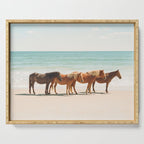 Summer Beach Horses Serving Tray Gallery Image 1