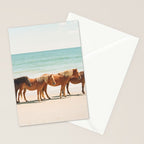 Summer Beach Horses Stationery Card Gallery Image 2