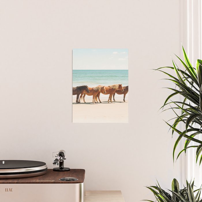 Summer Beach Horses Poster Gallery Image 2