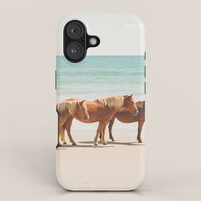 Summer Beach Horses iPhone Case Gallery Image 1