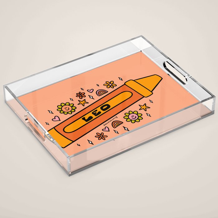 Leo Crayon Acrylic Tray Gallery Image 1