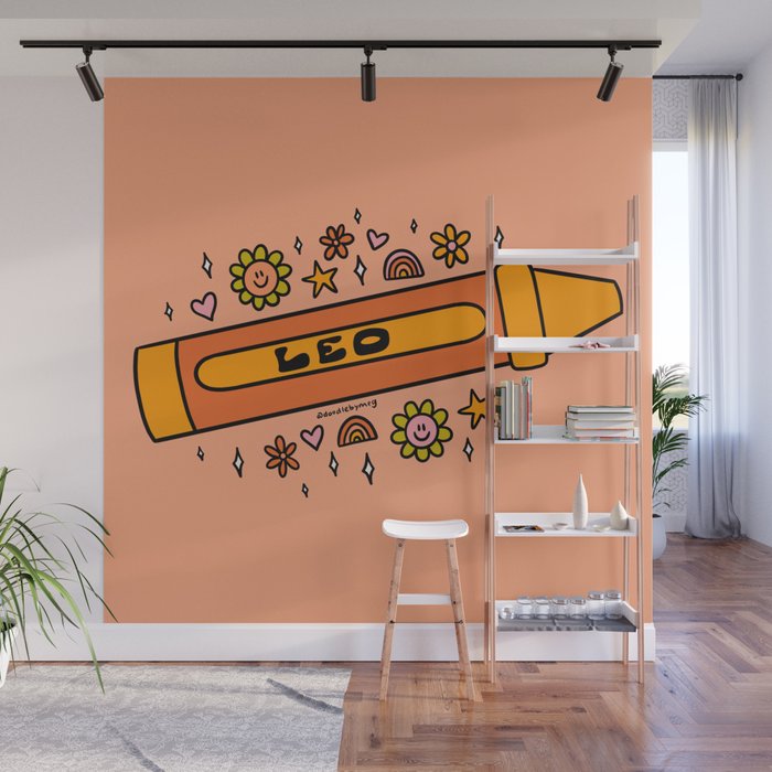 Leo Crayon Wall Mural Gallery Image 1