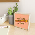 Leo Crayon Mini Art Print Gallery Image 2