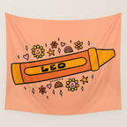 Leo Crayon Wall Tapestry Gallery Image 4