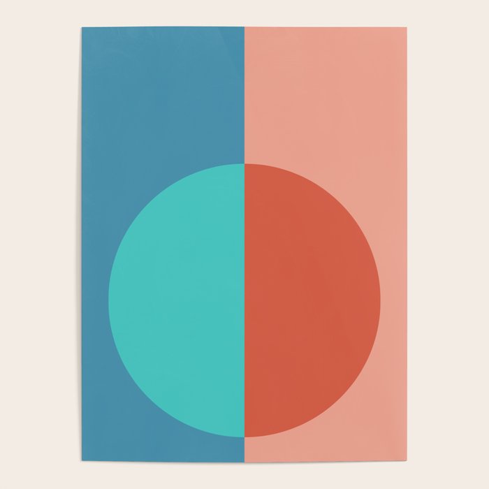 Color Block Abstract II Poster Gallery Image 1