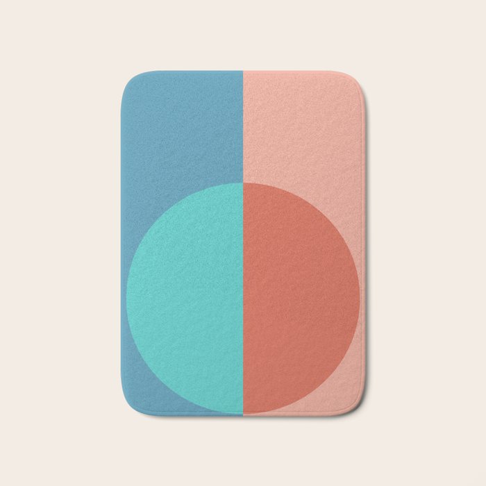 Color Block Abstract II Bath Mat Gallery Image 1