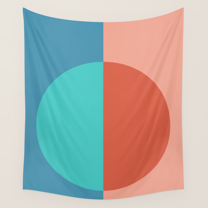 Color Block Abstract II Wall Tapestry Gallery Image 4