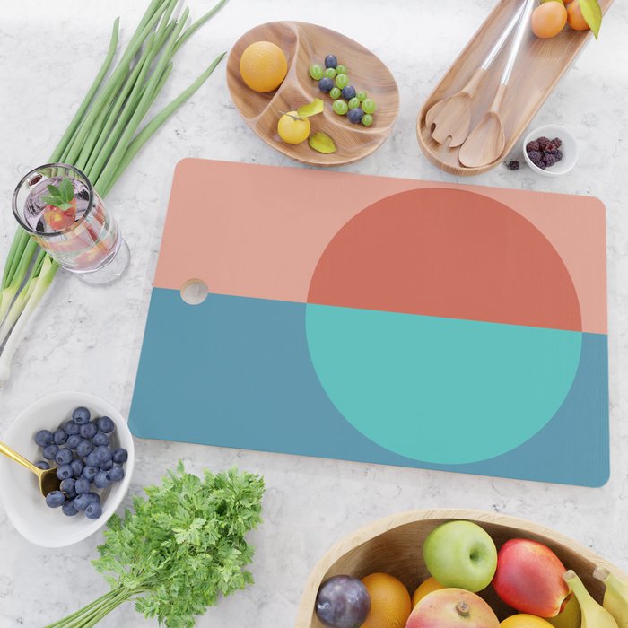 Color Block Abstract II Cutting Board Gallery Image 2