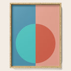 Color Block Abstract II Serving Tray Gallery Image 1